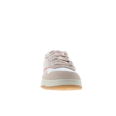 Reebok BB 4000 II Womens Beige Leather Lace Up Lifestyle Sneakers Shoes