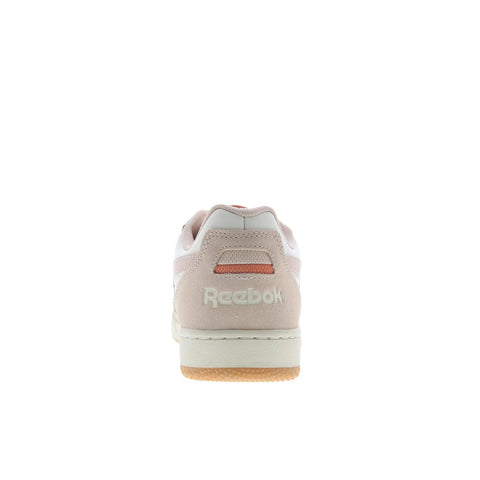 Reebok BB 4000 II Womens Beige Leather Lace Up Lifestyle Sneakers Shoes