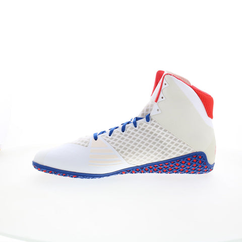 Adidas Mat Wizard 4 BC0533 Mens White Synthetic Athletic Wrestling Shoes