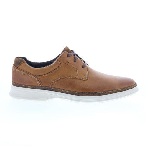 Rockport DresSports 2 Go Plain Toe Mens Brown Oxfords Plain Toe Shoes
