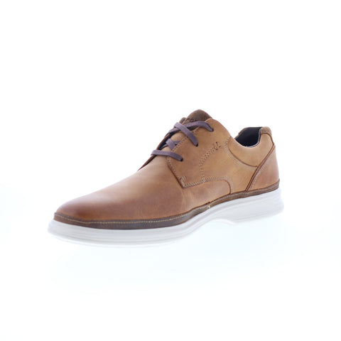 Rockport DresSports 2 Go Plain Toe Mens Brown Wide Oxfords Plain Toe Shoes