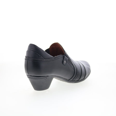 Cobb Hill Laurel Slip-On BCI1740 Womens Black Leather Ankle & Booties Boots