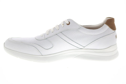 Rockport Total Motion Active Mudguard Mens White Wide Sneakers Shoes