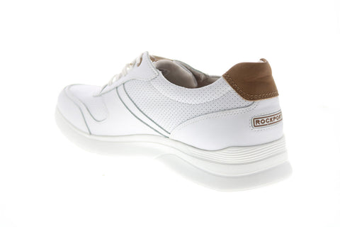Rockport Total Motion Active Mudguard Mens White Wide Sneakers Shoes