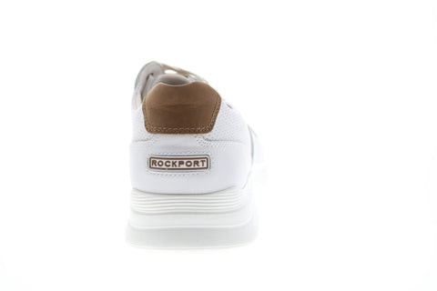Rockport Total Motion Active Mudguard Mens White Wide Sneakers Shoes