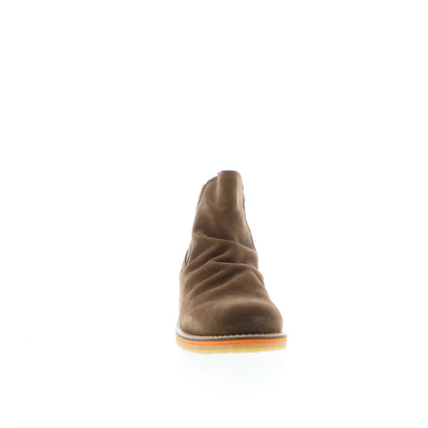 Bos. & Co. Beat Womens Brown Suede Zipper Casual Dress Boots