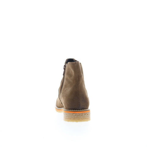Bos. & Co. Beat Womens Brown Suede Zipper Casual Dress Boots