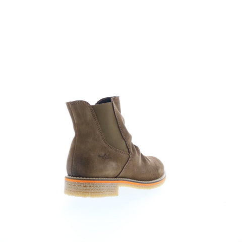 Bos. & Co. Beat Womens Brown Suede Zipper Casual Dress Boots
