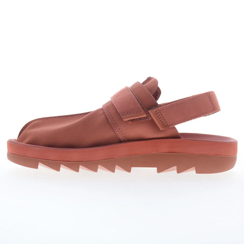 Reebok Beatnik Mens Brown Canvas Slip On Strap Sandals Shoes