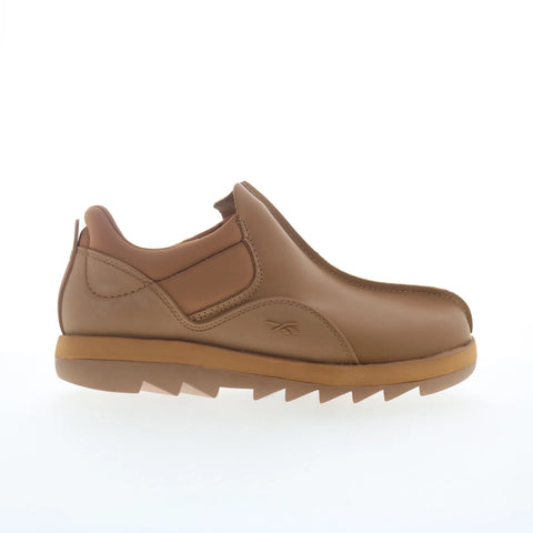 Reebok Beatnik Moc Mens Brown Leather Lace Up Loafers & Slip Ons Casual Shoes