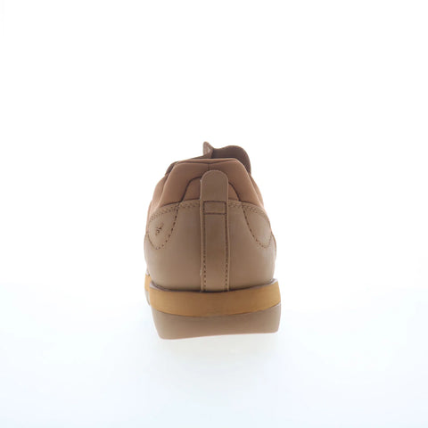 Reebok Beatnik Moc Mens Brown Leather Lace Up Loafers & Slip Ons Casual Shoes