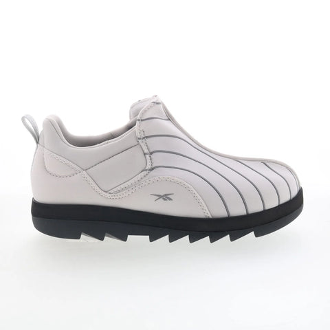 Reebok Beatnik Moc Mens Gray Canvas Slip On Loafers & Slip Ons Casual Shoes