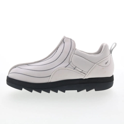 Reebok Beatnik Moc Mens Gray Canvas Slip On Loafers & Slip Ons Casual Shoes