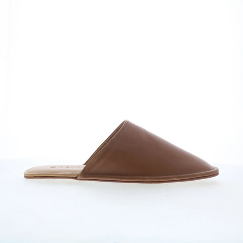 Greats Bedford Slipper BEDF01SG-IXF Mens Brown Leather Mules Slippers Shoes