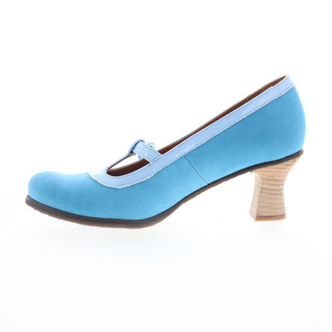 Fly London Begi BEGI085FLY-000 Womens Blue Leather Pumps Heels Shoes