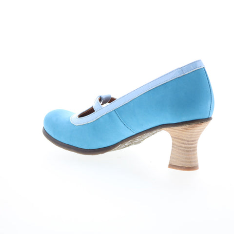 Fly London Begi BEGI085FLY-000 Womens Blue Leather Pumps Heels Shoes