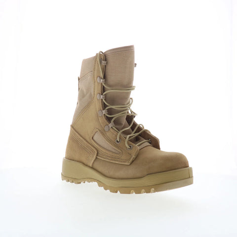 Belleville Hot Weather Flight Steel Toe Made In USA Mens Brown Wide Boots