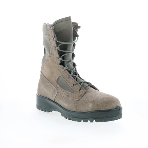 Belleville Hot Weather Steel Toe Made In USA Mens Gray Wide Tactical Boots