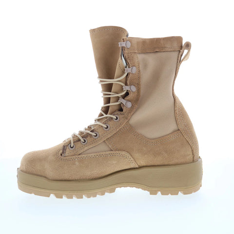 Belleville WP Steel Toe Combat Boot Made In USA Mens Brown Wide Boots