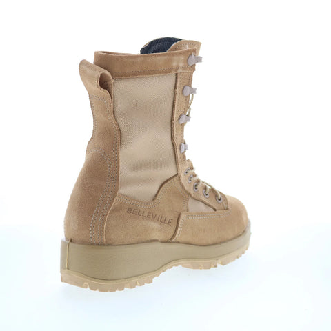 Belleville WP Steel Toe Combat Boot Made In USA Mens Brown Wide Boots