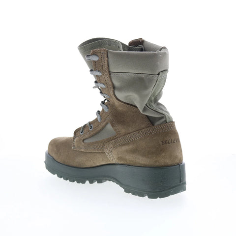 Belleville Hot Weather Steel Toe Made In USA Mens Gray Wide Tactical Boots