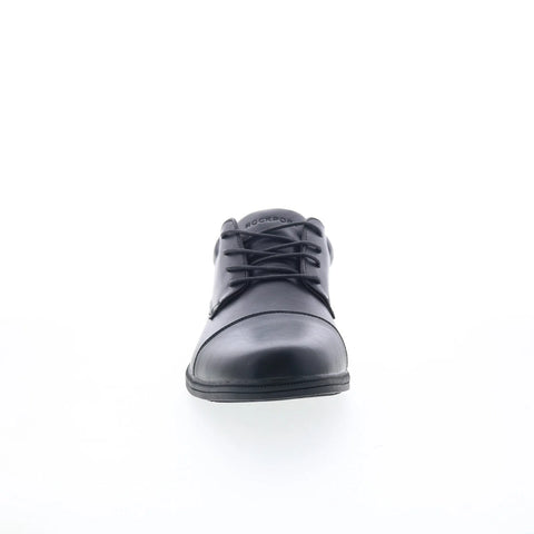 Rockport Belton Cap Toe Mens Black Leather Oxfords & Lace Ups Cap Toe Shoes