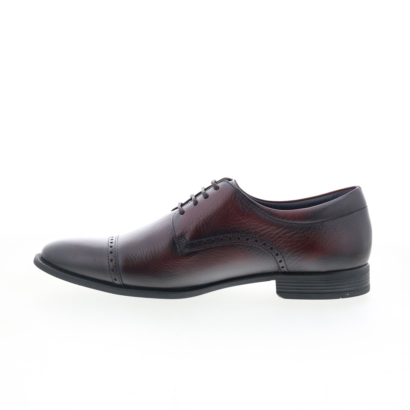 Studio Belvedere Belv Mens Burgundy Leather Oxfords & Lace 