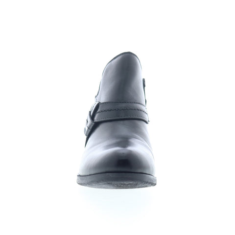 Miz Mooz Bennet Womens Black Leather Zipper Ankle & Booties Boots