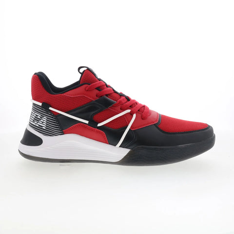 Nautica Benthos CV1752 Mens Red Synthetic Lace Up Lifestyle Sneakers Shoes