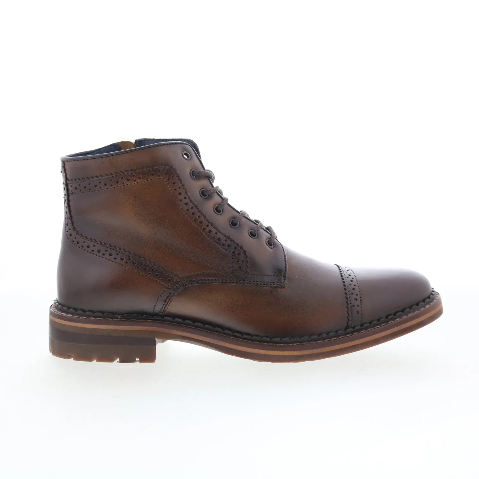 Johnston & Murphy Benton 59-4762 Mens Brown Leather Lace Up Casual