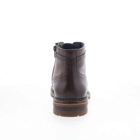 Johnston & Murphy Benton 59-4762 Mens Brown Leather Lace Up Casual Dress Boots