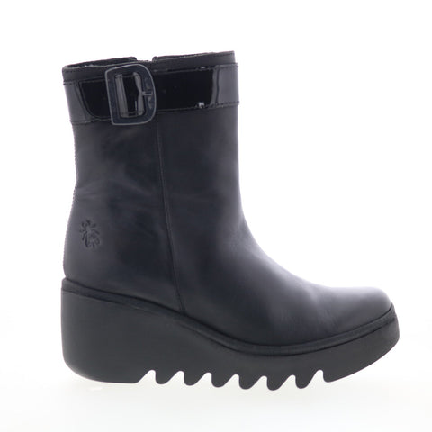 Fly London Bepp BEPP396FLY-008 Womens Black Leather Casual Dress Boots
