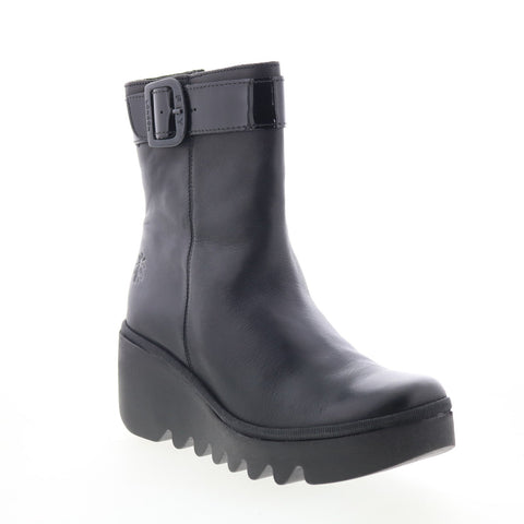 Fly London Bepp BEPP396FLY-008 Womens Black Leather Casual Dress Boots