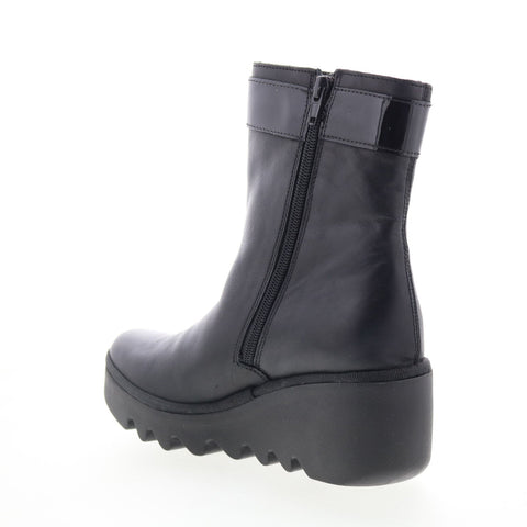 Fly London Bepp BEPP396FLY-008 Womens Black Leather Casual Dress Boots