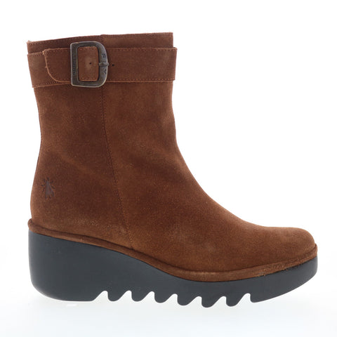 Fly London Bepp BEPP396FLY-011 Womens Brown Suede Zipper Casual Dress Boots