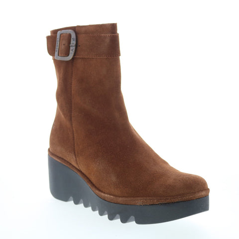 Fly London Bepp BEPP396FLY-011 Womens Brown Suede Zipper Casual Dress Boots