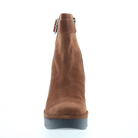 Fly London Bepp BEPP396FLY-011 Womens Brown Suede Zipper Casual Dress Boots