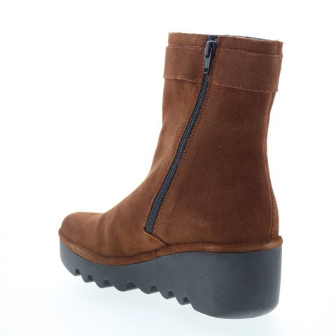 Fly London Bepp BEPP396FLY-011 Womens Brown Suede Zipper Casual Dress Boots