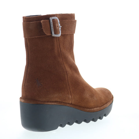 Fly London Bepp BEPP396FLY-011 Womens Brown Suede Zipper Casual Dress Boots