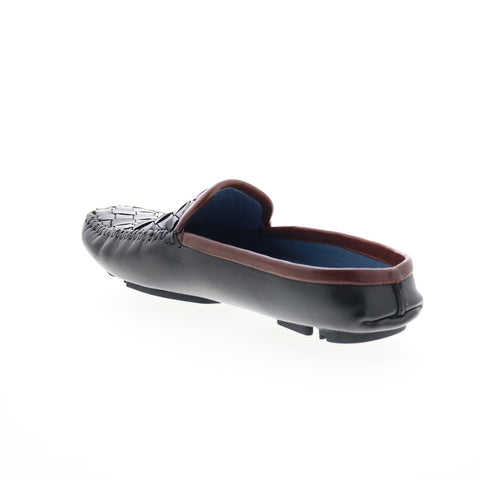 Robert Zur Bermuda Mens Black Leather Loafers & Slip Ons Casual Shoes