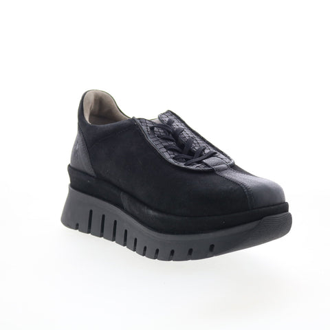 Fly London Besi BESI203FLY-006 Womens Black Suede Lifestyle Sneakers Shoes