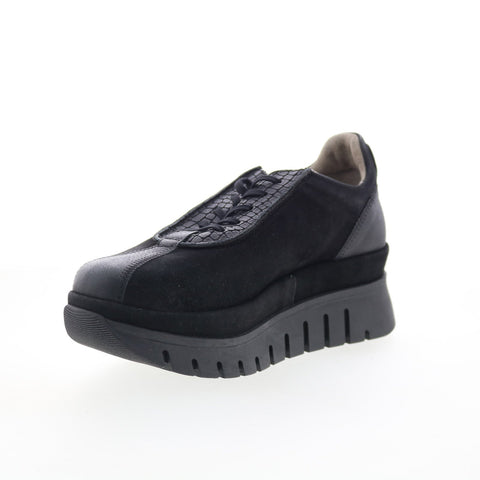 Fly London Besi BESI203FLY-006 Womens Black Suede Lifestyle Sneakers Shoes