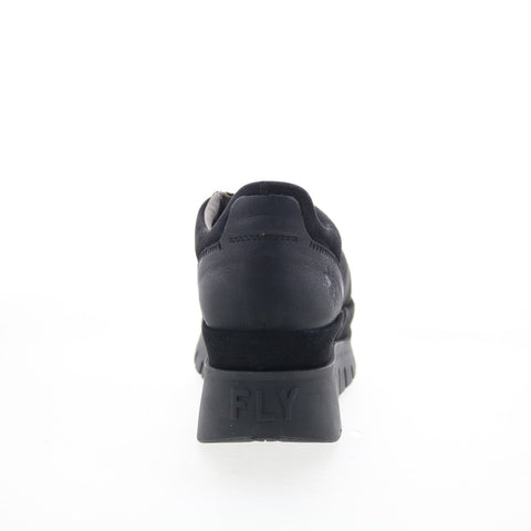 Fly London Besi BESI203FLY-006 Womens Black Suede Lifestyle Sneakers Shoes