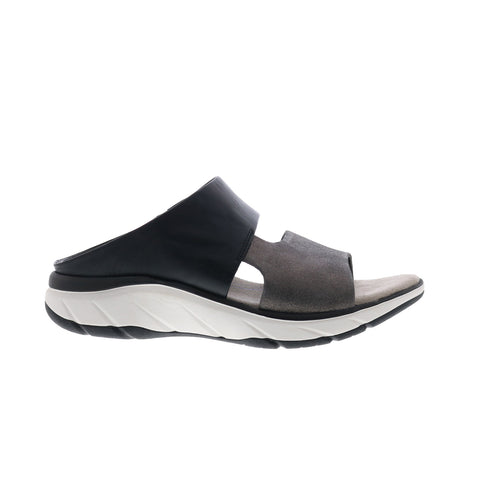 Bionica Airmont BI0018908 Womens Black Leather Slip On Slides Sandals Shoes