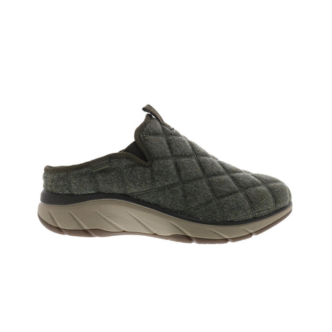 Bionica Akina BI0022406 Womens Green Canvas Slip On Clog Flats Shoes