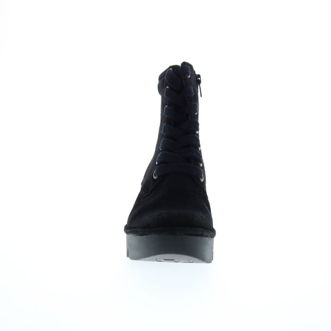 Fly London Biaz BIAZ329FLY-002 Womens Black Suede Lace Up Casual Dress Boots