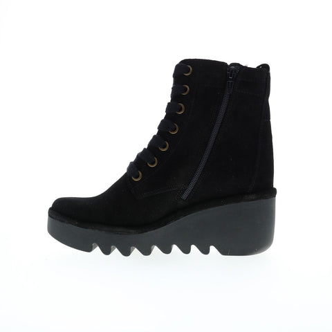 Fly London Biaz BIAZ329FLY-002 Womens Black Suede Lace Up Casual Dress Boots