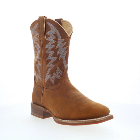 Justin Boots Big Bucks 11" FN7112 Mens Brown Leather Cowboy Western Boots