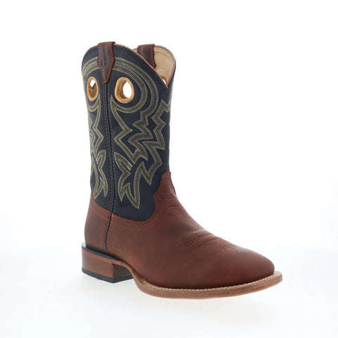 Justin Boots Big News 11" FN7021 Mens Brown Leather Cowboy Western Boots