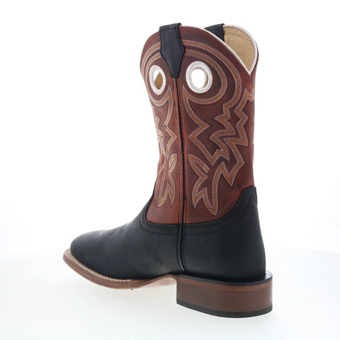 Justin Boots Big News 11" FN7022 Mens Black Leather Cowboy Western Boots